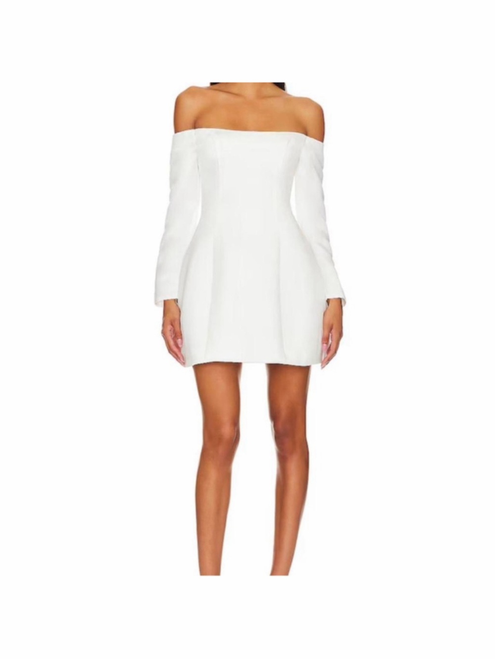 Elliatt Off-Shoulder White Mini Dress